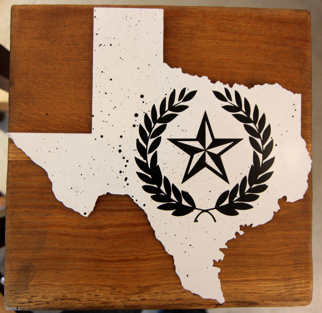 Texas - Black and White print on steel - Arc Academy