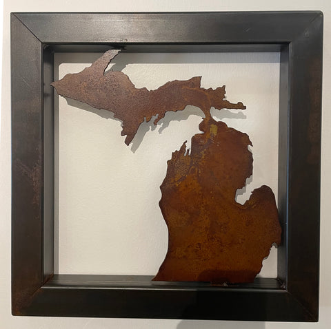 14" Michigan Framed