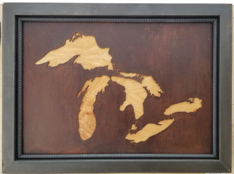 27"   Great Lakes framed with Birch back - Arc Academy