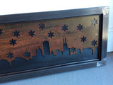 Starry Chicago Skyline - Steel with Patina background - Arc Academy